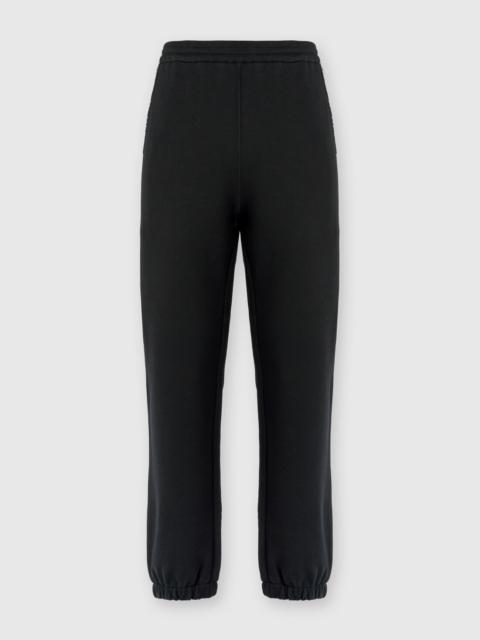 Missoni Cotton fleece joggers with knitted insert