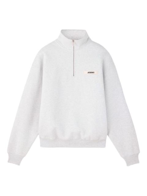 JACQUEMUS half-zip pullover sweatshirt