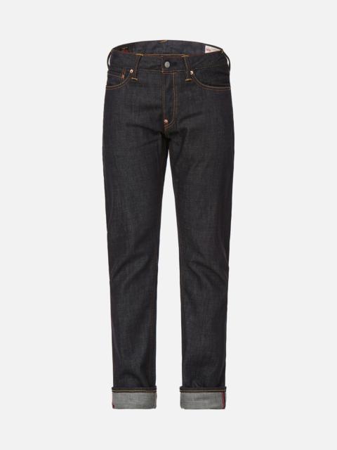 EVISU DARUMA BUDDIES DAICOCK PRINT SLIM FIT JEANS #2010