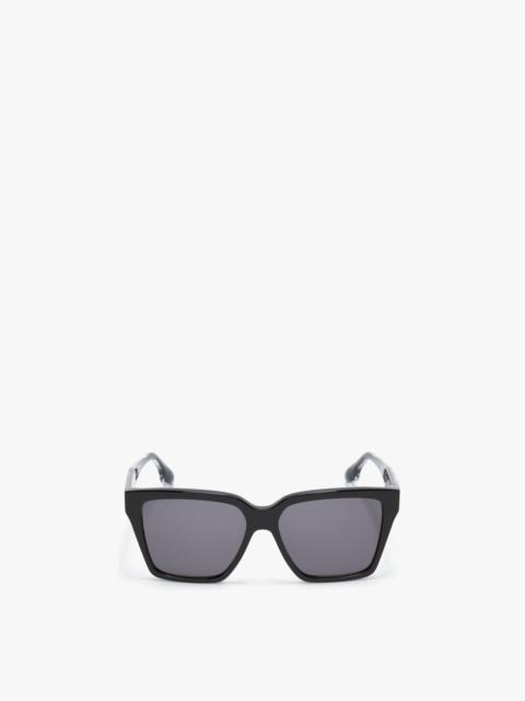 Victoria Beckham Soft Square Frame Sunglasses In Black
