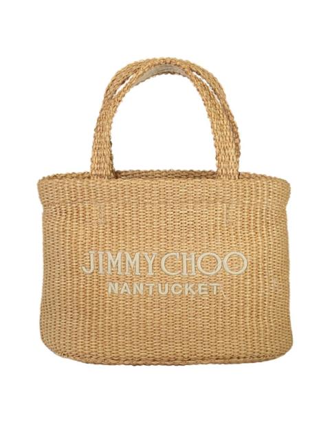 JIMMY CHOO Mini Logo Nantucket Beach Tote