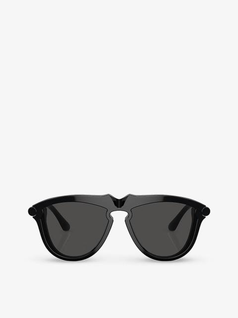 Burberry BE4417U pilot-frame acetate sunglasses