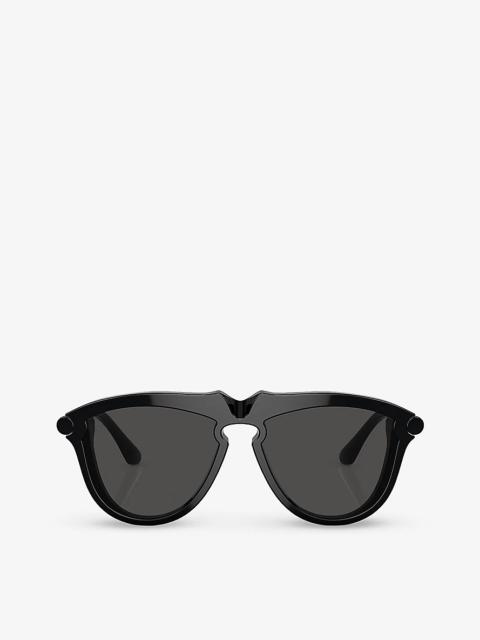 Burberry BE4417U pilot-frame acetate sunglasses