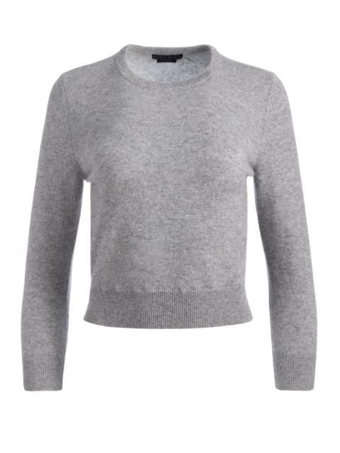 Alice + Olivia CAROLANN SHRUNKEN CREW NECK PULLOVER