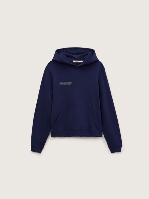 PANGAIA Womens Midweight Hoodie - Ocean Navy