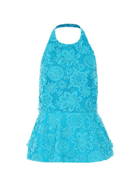 ESSENTIEL ANTWERP embroidered halter neck top