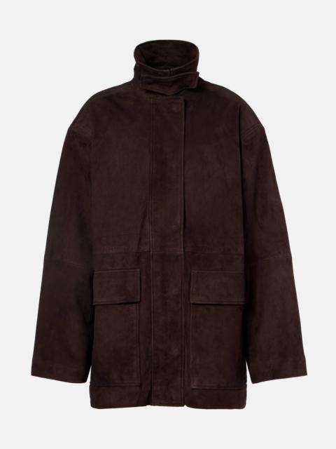 Oversized suede jacket
