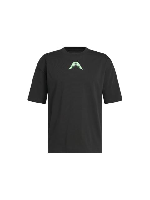 adidas AE Believe That Tee Black Lime Burst