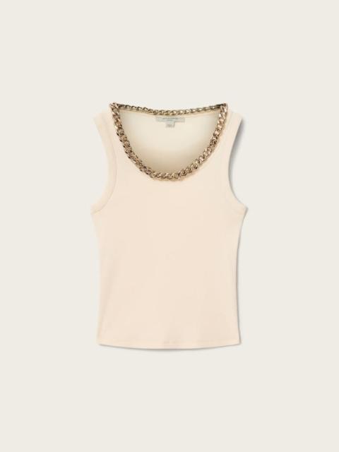ALLSAINTS LUCY SLEEVELESS SLIM FIT RIBBED TANK TOP