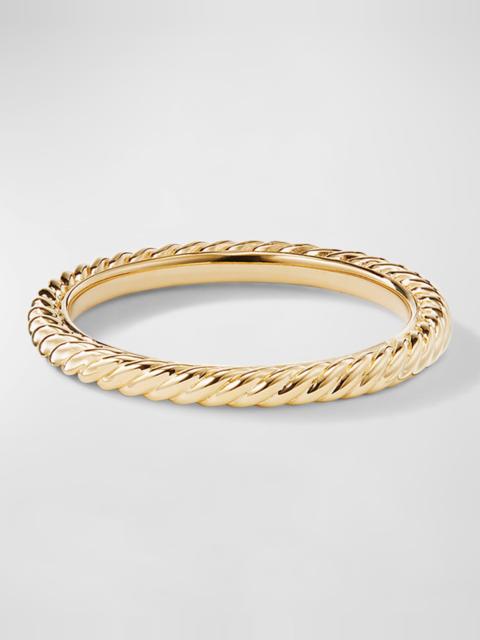 DAVID YURMAN Cable Collectibles Stack Ring in 18K Gold, 2mm