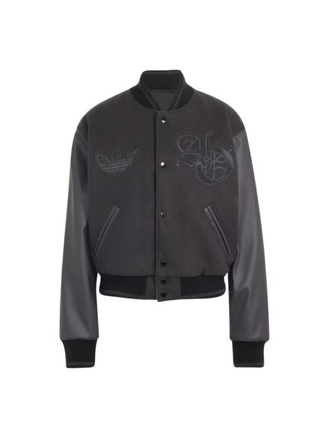 adidas (WMNS) adidas Varsity Jacket Asia Sizing 'Black Utility Black' KG6370