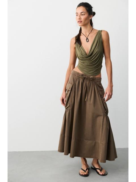 FREE PEOPLE We The Free Trailblazer Cargo Midi Skirt