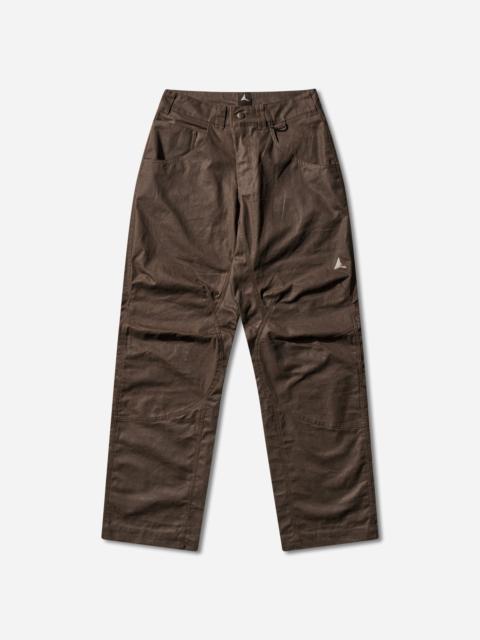 ROA Men's Crimp Shaped Cotton Pants Dark Brown