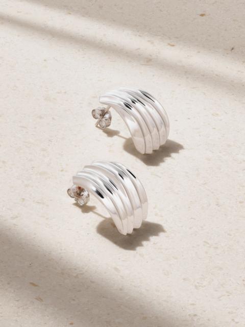 By Pariah Flux recycled sterling silver earrings Silver