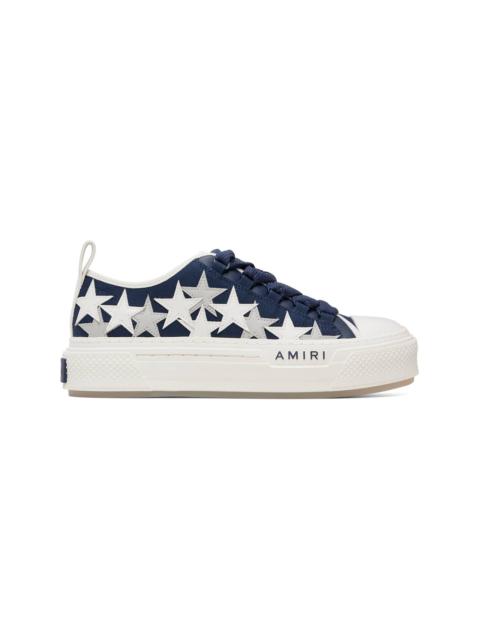 AMIRI Navy & White Stars Court Low Sneakers