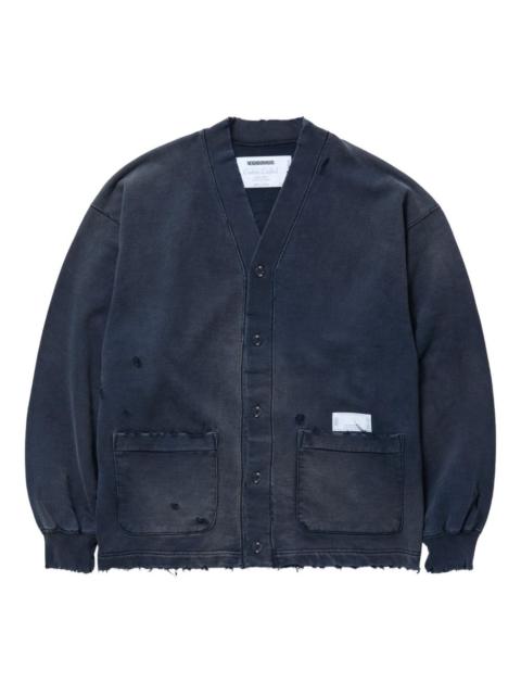 NEIGHBORHOOD frayed-hem buttoned sweatshirt