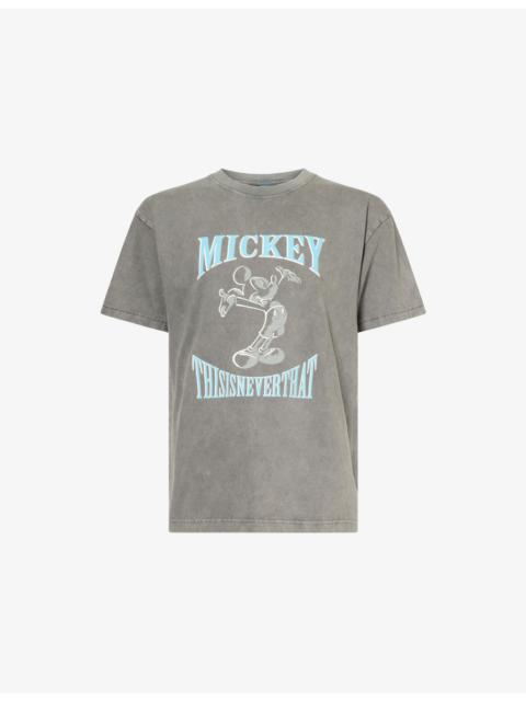 thisisneverthat® thisisneverthat x Disney Open Arms Mickey Printed Cotton T-Shirt