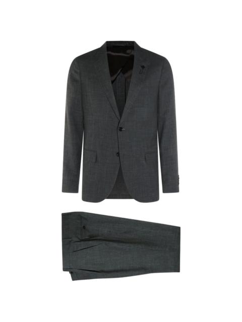 LARDINI notched-lapel suit