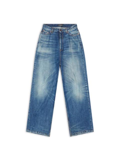 BALENCIAGA Pull-up Pants  in Blue