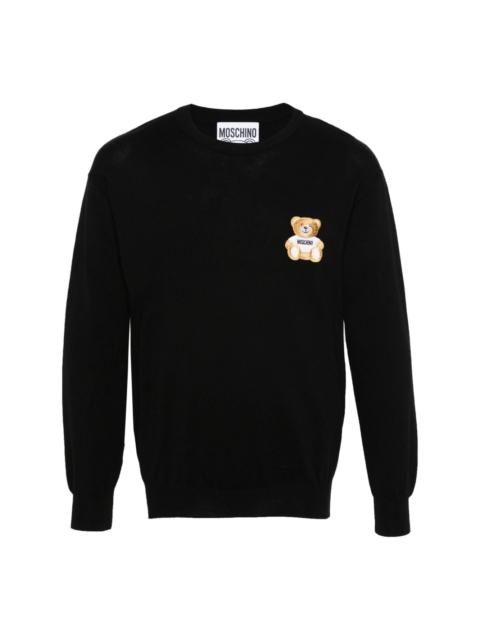 Moschino Teddy Bear-appliquÃ© jumper