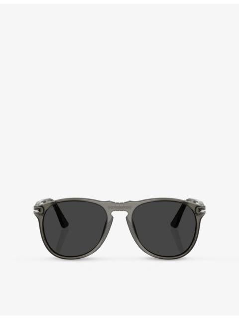Persol PO9649S Pilot-Frame Acetate Sunglasses