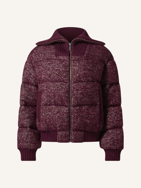 PERFECT MOMENT Bouclé Wool Bomber Down Jacket
