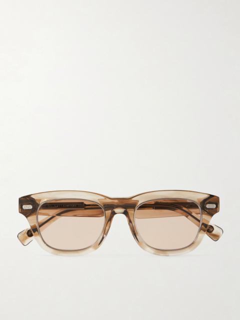 Brunello Cucinelli D-frame acetate sunglasses Beige