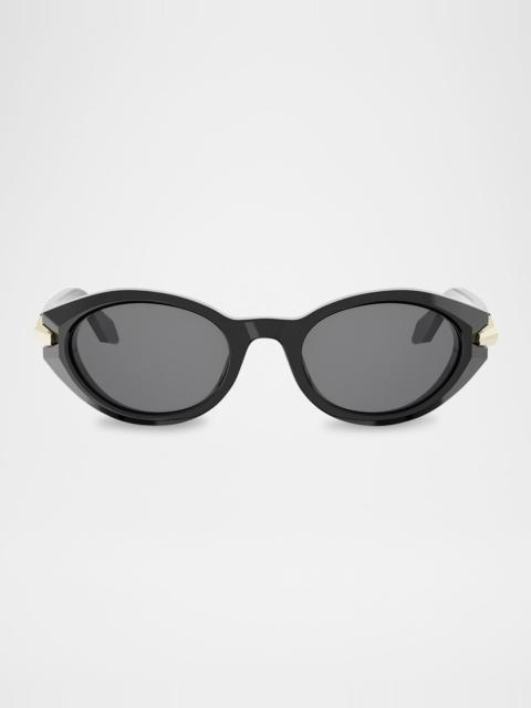 BVLGARI Serpenti Viper Acetate Oval Sunglasses