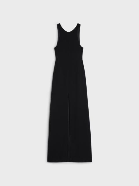 CELINE vest dress in satin with crepe lining