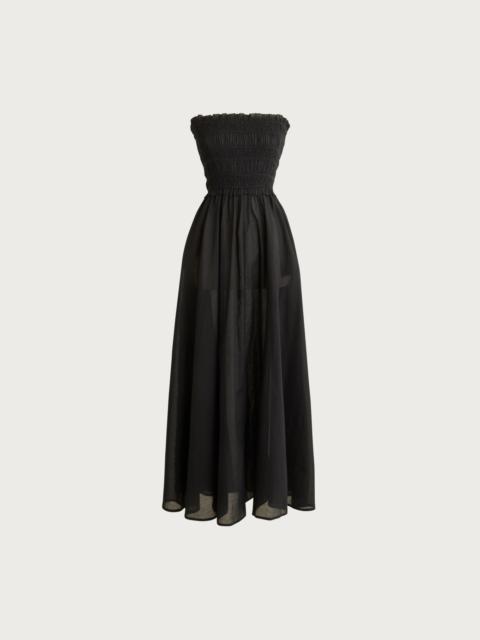 J.CREW Smocked maxi dress in cotton voile