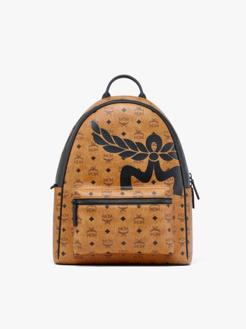 MCM Stark Backpack in Mega Laurel Visetos