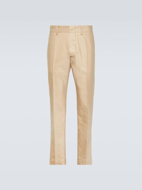 TOM FORD Military cotton chinos