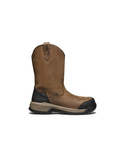KEEN Men's Evanston Pull-On Waterproof Boot (Carbon Toe)