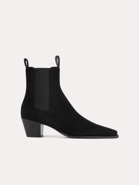 Totême The City Boot black suede