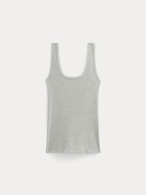 EVERLANE THE LUXE RIB SQUARE-NECK TANK