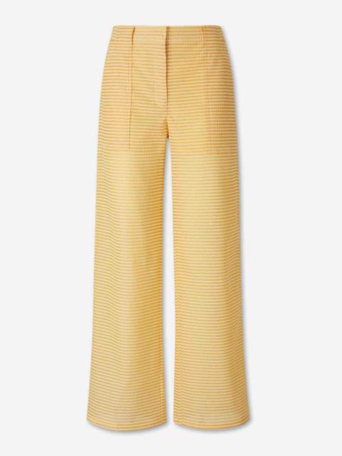 SIMKHAI PRINTED STRAIGHT LEG TROUSERS