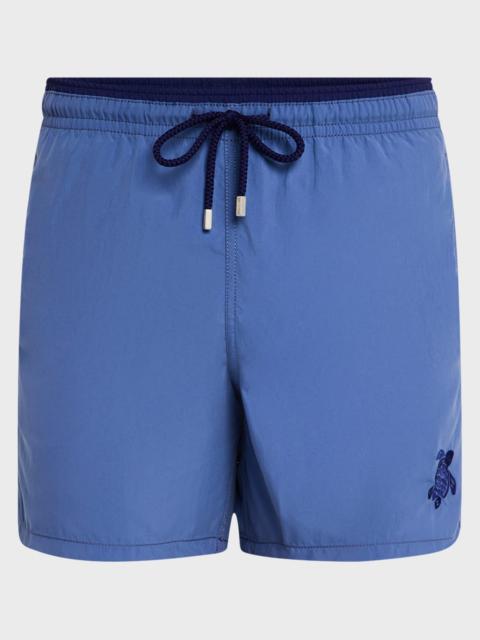 Vilebrequin Men's Les Unis Bicolor Swim Trunks