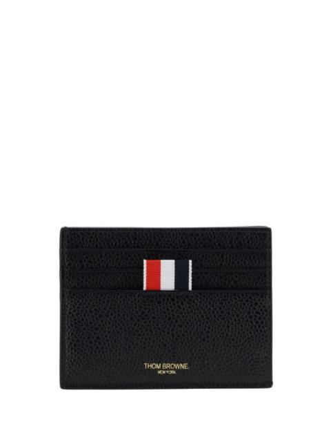 Texured leather card holder