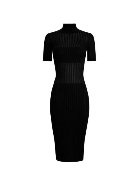 ELISABETTA FRANCHI turtleneck midi dress