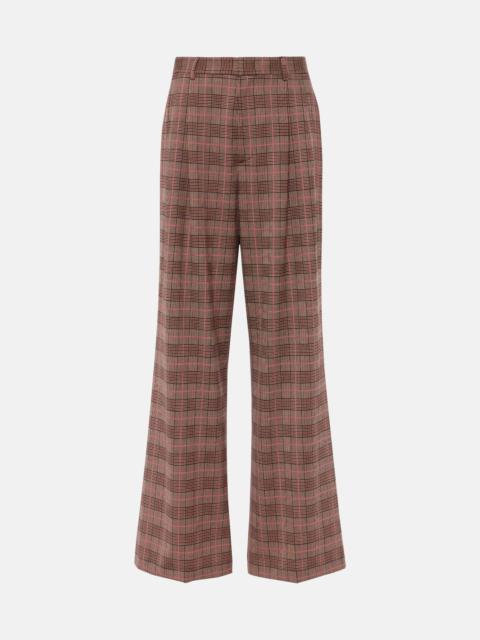 Etro jacquard straight trousers