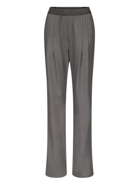 Loulou de Saison pleated elasticated-waist straight trousers