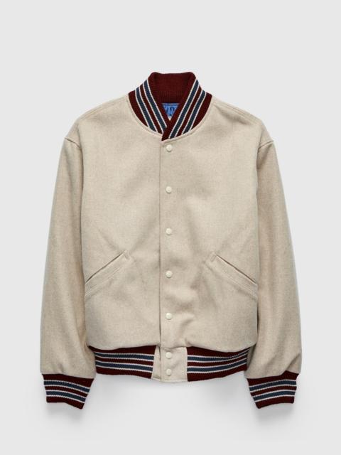 Dehen 1920 60's Club Jacket in Vanilla Bean Melton Wool