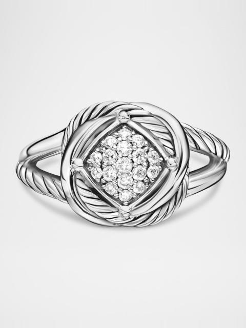DAVID YURMAN Infinity Ring with Diamonds in Silver, 13mm