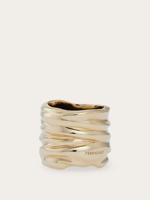 FERRAGAMO Draped ring - size 50