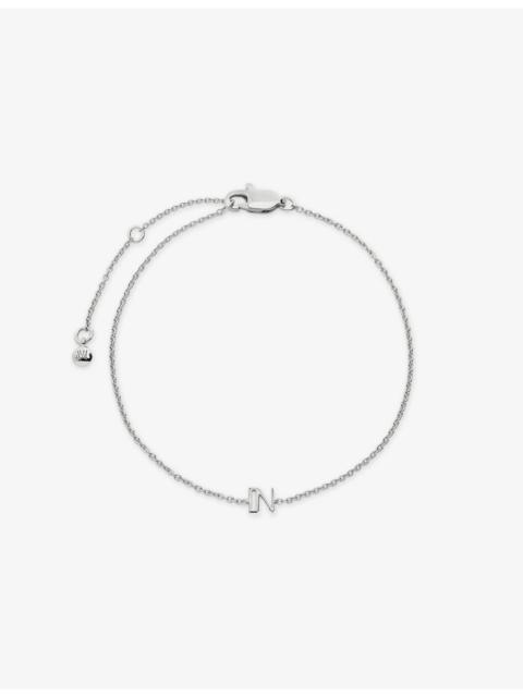 MONICA VINADER Initial N Sterling-Silver Bracelet