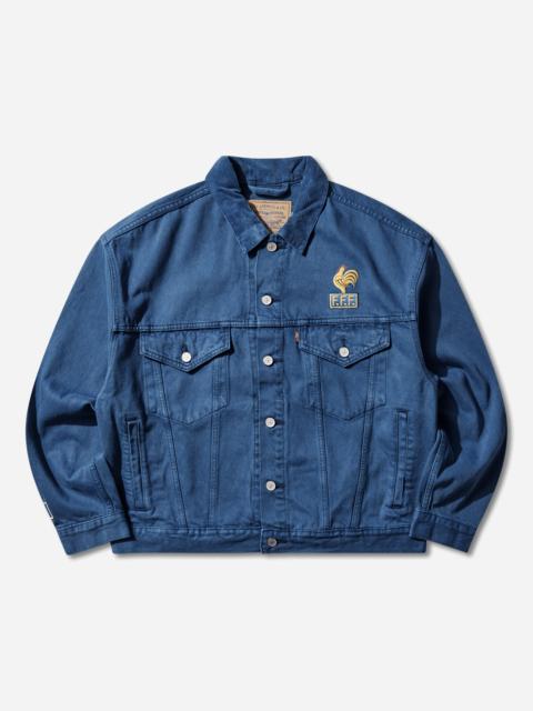 Levi's Men's France Football Type III Trucker Jacket Blue
