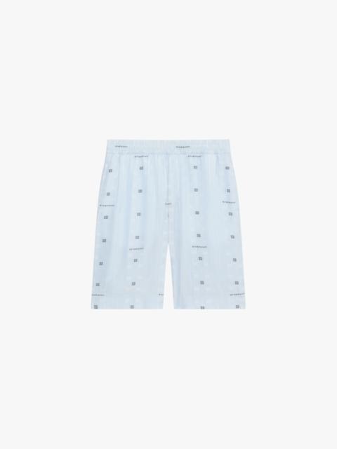 BERMUDA SHORTS IN GIVENCHY 4G JACQUARD