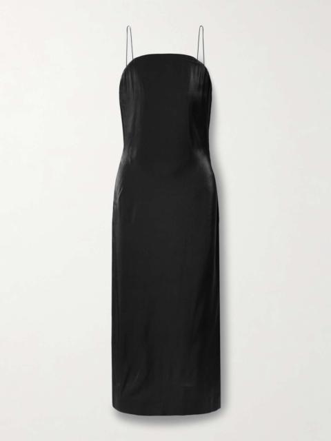 JACQUEMUS Carino duchesse-satin midi dress