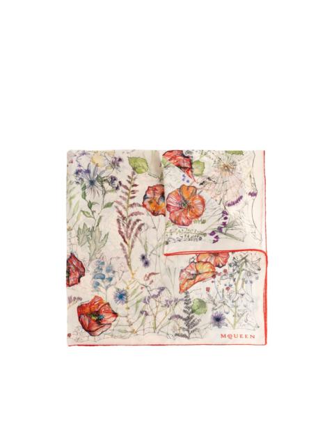 Alexander McQueen floral-print scarf