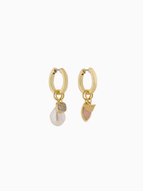 Gold-Tone Brass Hoop Earrings